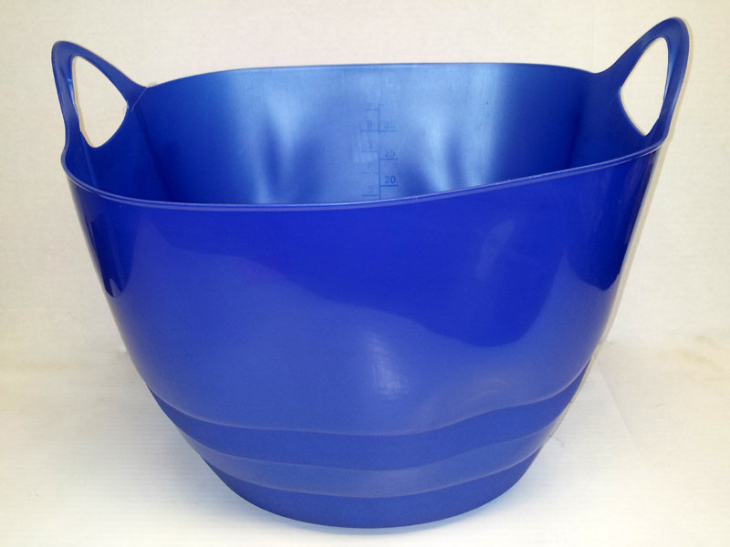 Laundry Basket with Handles, Bleu