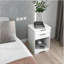 Table de chevet avec 2 tiroirs, table de bout, table de chevet avec espace ouvert