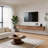 Modern 94.5" Floating TV Stand Wall-Mounted Media Console with Storage-31303626-4967211