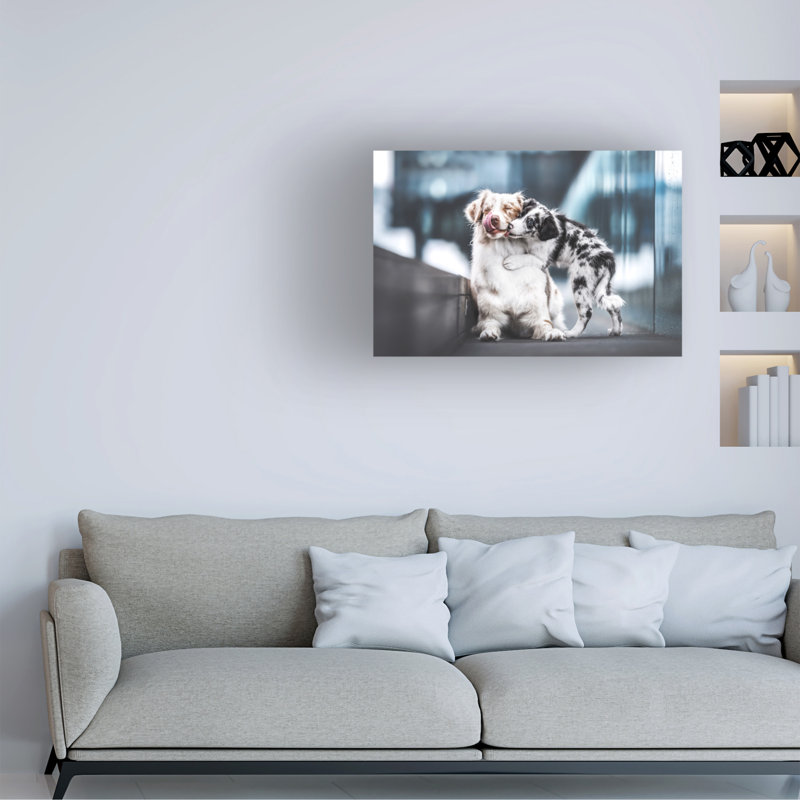 Art sur toile Natalie Grosse Aussie Kisses, H 22 po x l 32 po