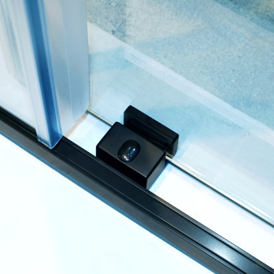 56-60"W X 75"H Semi-Frame Single Sliding Shower Door, 304 Stainless Steel, 5/16" (8Mm) Thick SGCC Tempered Clear Glass.