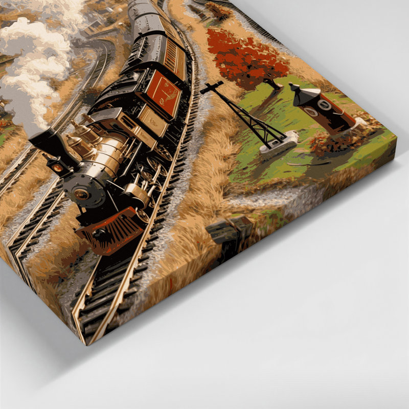 Art sur toile brune, ensemble de transport, H 12 po x l 18 po