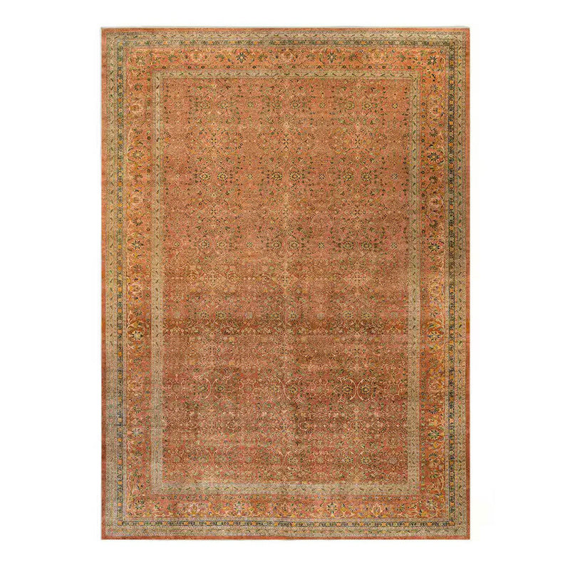 Crafters & Weavers Ushak Collection Area Rug Ultra Soft Washable Rug, Non Slip, Indoor, Stain Resistant Rugs for Living Room Bedroom Vintage Home Decor (9' x 12')