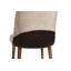 Ensemble de chaises modernes 4 pièces, en velours crème et similicuir noyer, 19,7 po x 35,4 po x 19,3 po | Structure 100% métal, pieds en bois de charme, capacité de 352 lb | Siège de salle à manger et de salon élégant, confort élégant-1987791640-1987791641
