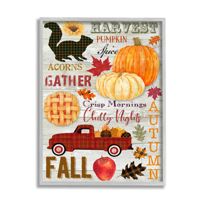 " Seasonal Fall Phrases Rustic Autumn Charm " by Andrea Tachiera