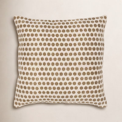 Zetta Polka Dots Cotton Throw Pillow