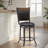 Luker 5-Piece Round Polyester Blend Upholstered Counter Height Dining Set 