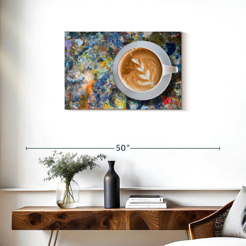 Yarlin Creative Latte Coffee, 20" H x 30" W