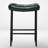 24" Modern Backless Saddle Counter Height Bar Stools With Metal Frame for Kitchen Island-1951269360