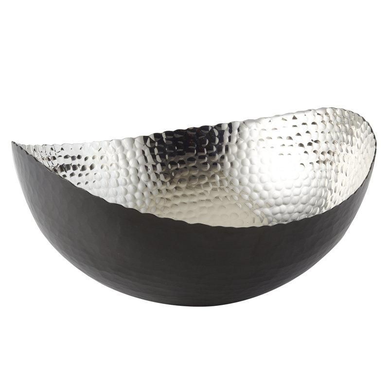 Dakota Fields Sadler Aluminum Serving Bowl, Nickel