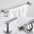 3 Bathroom Hardware In Sus304 Stainless Steel, Brushed Nickel, Resilient Bath Shower (robe Hook, Toilet Paper Holder, Towel Bar Robust (toilet Bar, Robe Hook-1419530837