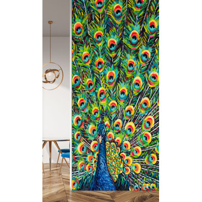 Murale L 8 pi x l 45 po Nogales Lavish Peacock I