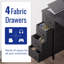 Bureau d'ordinateur 32 pouces avec 4 tiroirs petit bureau pour la chambre à coucher