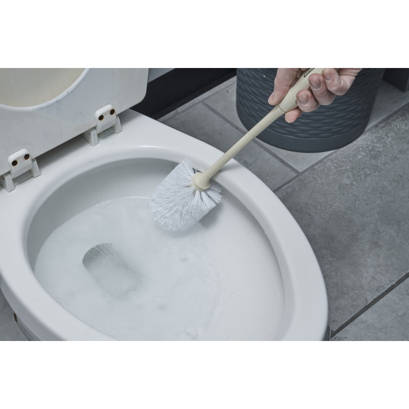 Brosse de toilette autoportante et porte-17in. h Spina