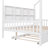 Wooden Full Size House Bed With Trundle,Kids Bed With Shelf-1949673676