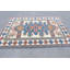 Grand tapis turc beige Oushak parfait pour le bureau ou le salon avec un design tribal surdimensionné