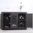 Spacious Countertop Sideboard With 3 Mirrored Doors And Adjustable Shelves-781812131