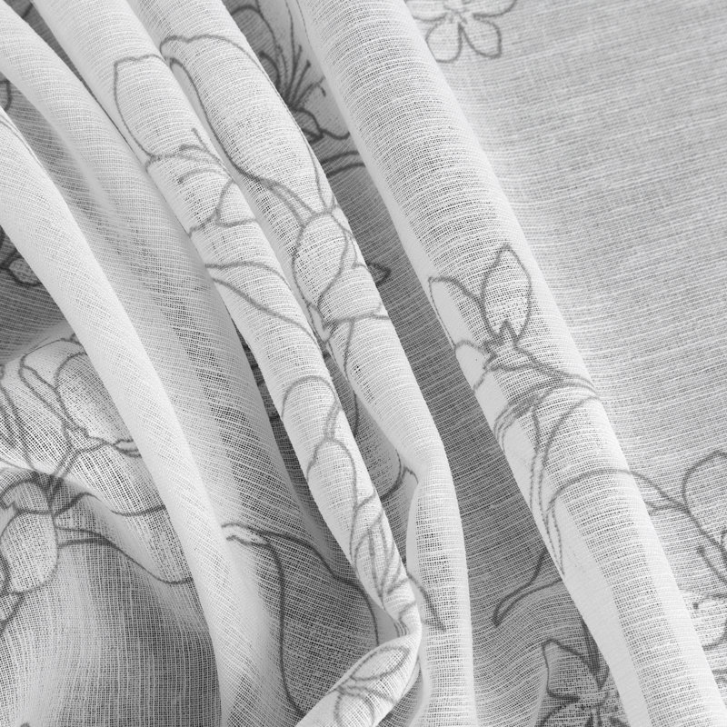Aashay Semi Sheer Curtains Single Panel