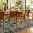 Persian-Style Machine Washable Area Rug with Non-Slip Backing – Green Floral-1550576606