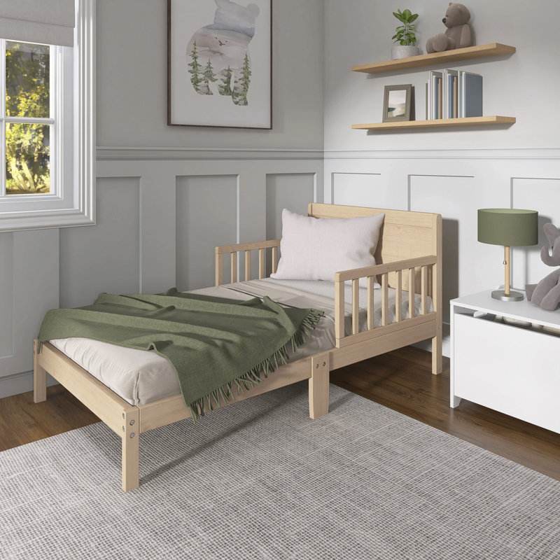 Lit en bois massif pour tout-petit Brookside par Dream On Me, Chêne rétro
