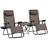 Zero Gravity Folding Reclining Chair Set with Side Table