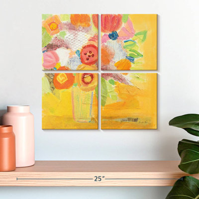 Harnek floral jaune brumeux