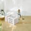 Ensemble de 3 livres pliables décoratifs blancs