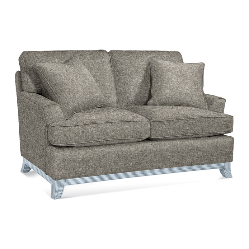 Oaks Way Upholstered 60'' Loveseat, Basic Gray; 0317-83, Willow