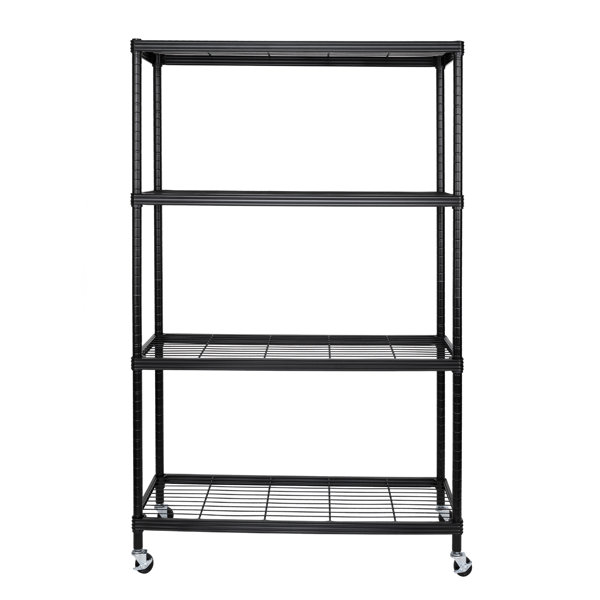 72 H x 24 W x 14 D Shelving Unit Rebrilliant Finish: Silver