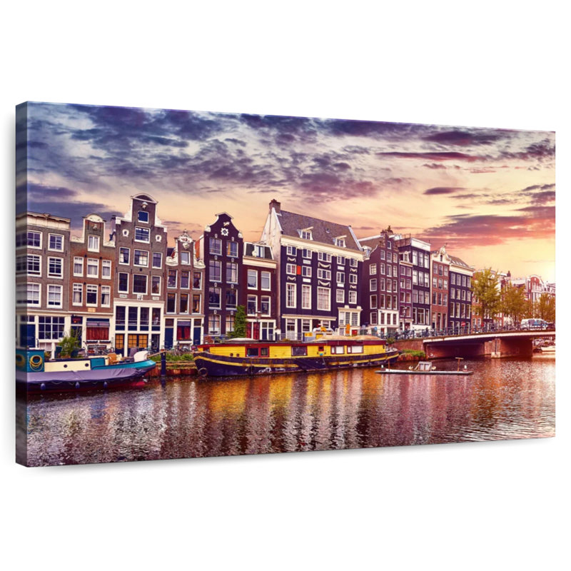 Sireci Amsterdam Canal Sunset