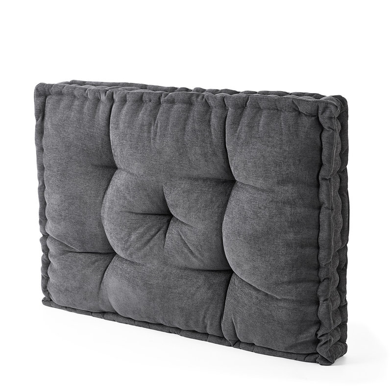 Rainha® - Tête de lit classique capitonnée, Gris foncé