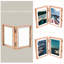 Cadre en métal flottant articulé avec verre véritable-984702030-984702066