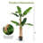 65'' Faux Banana Tree in Planter-2110567121