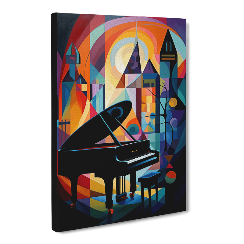 Piano Expressionism - No Frame Print, 50cm H x 35cm W x 3cm D