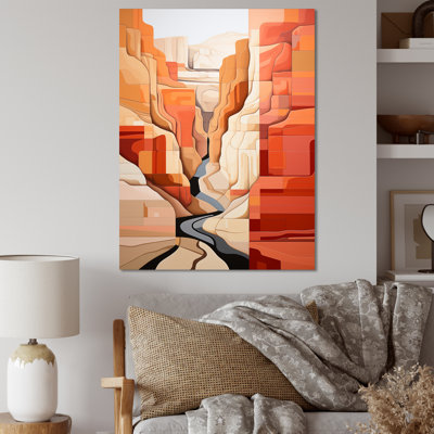 «Abstract Canyon Desert Storm», reproduction sur toile