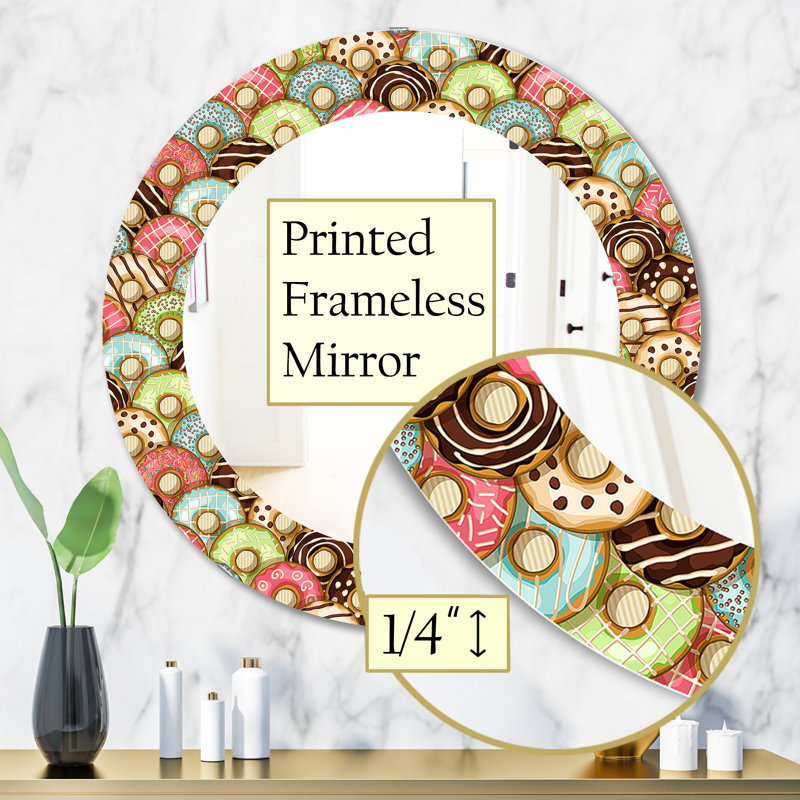Miroir de salle de bain Donuts, H 31,5 po x l po