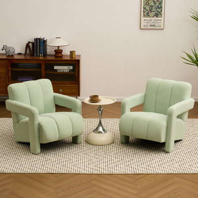 Fauteuil rembourré et rembourré Teddy