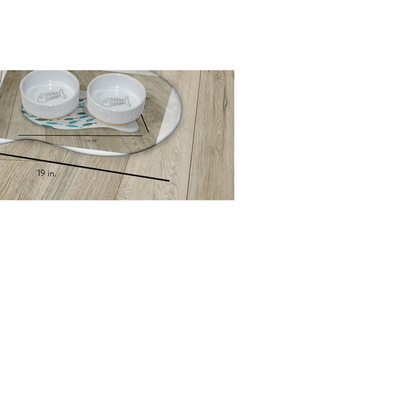 Anti-Skid Placemat, White/Blue