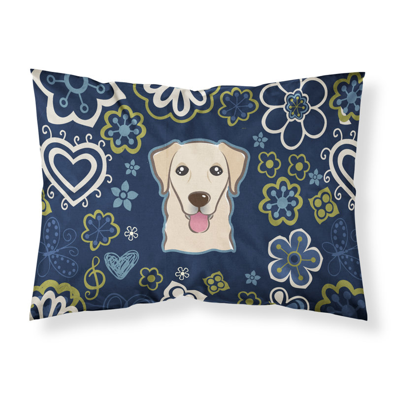 Taie d’oreiller floral, Golden retriever