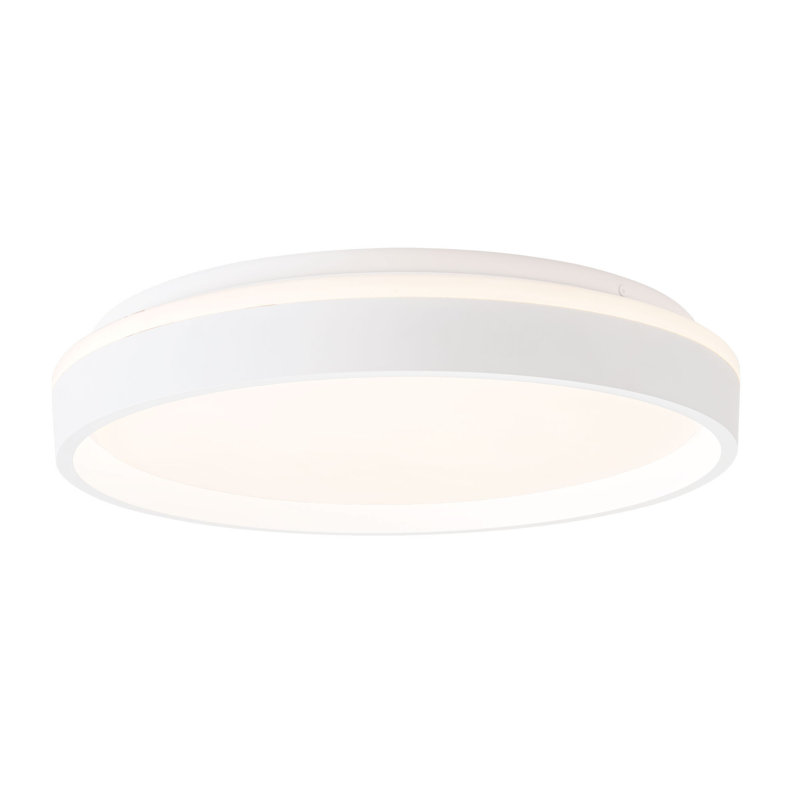 Beanie 15-in White dimmable LED Flush Mount, 16-in, White