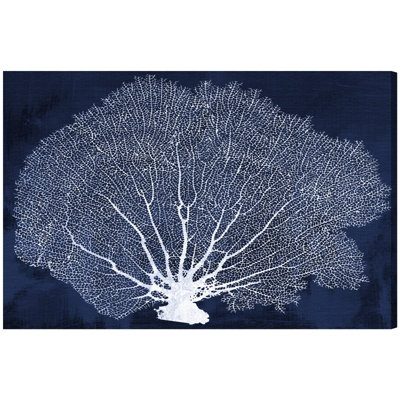 " Coral Fan Cyanotype Marine Life " by Oliver Gal