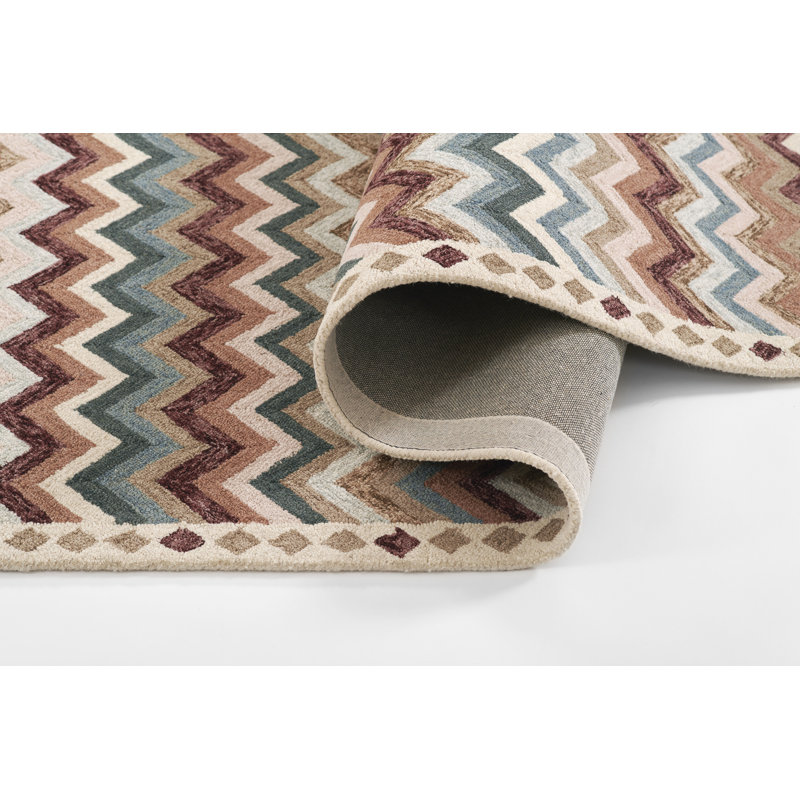 Tapis en laine touffeté à la main Abbott, Rectangulaire 8 pi x 10 pi