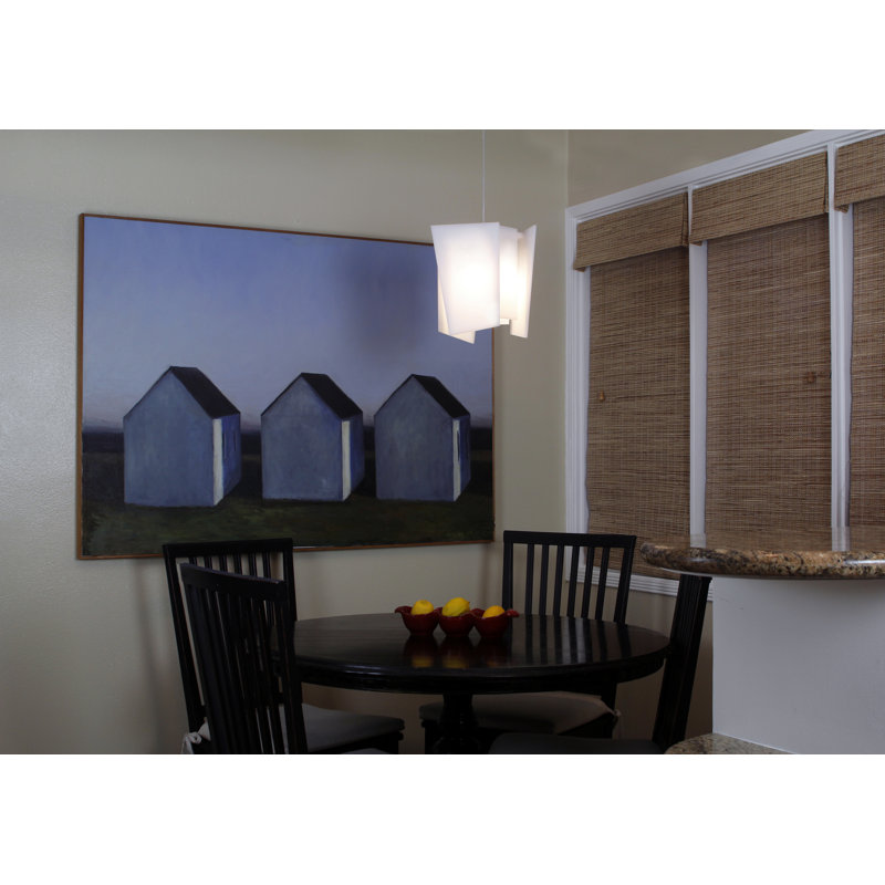 Levis 1 - Light LED Pendant, Brushed Aluminum, Low Profile, 2700K (warm)