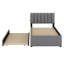 Lit plateforme tapissier simple Teddy-1833390545