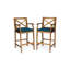 Tabourets de patio durables en bois d'acacia, style maison de campagne pour recevoir