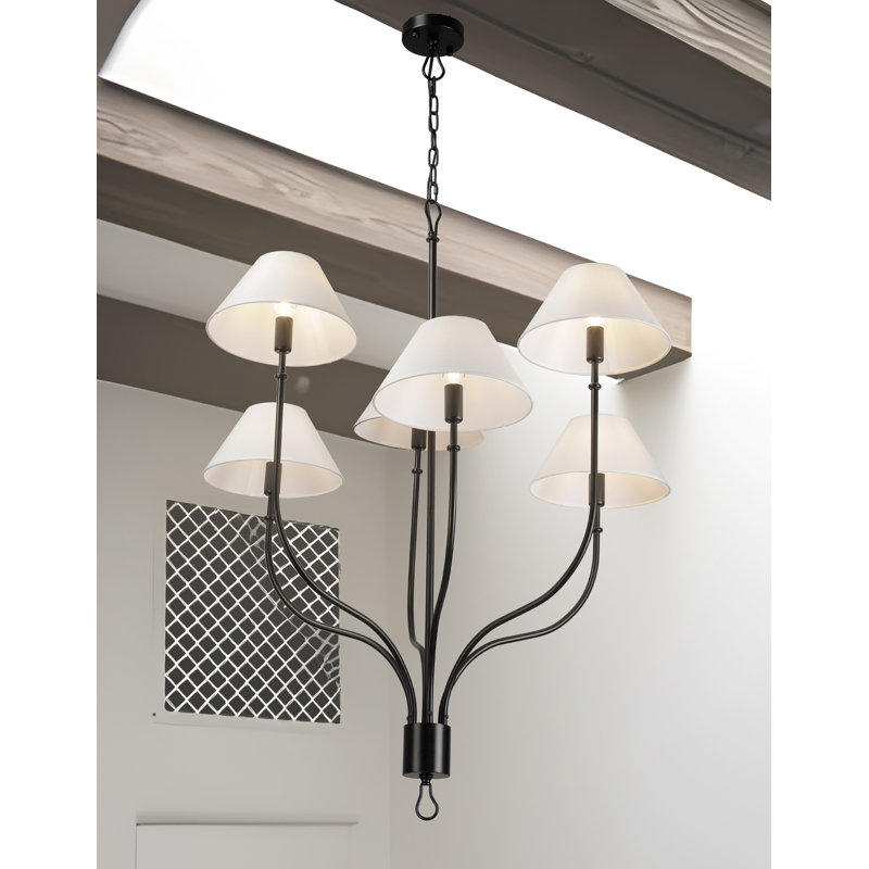 Grand lustre 6 lumières Griffin, Black
