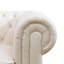 Canapé 3 places en cuir véritable blanc Turfted