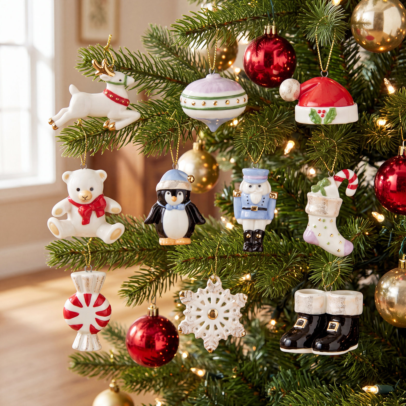 Ornament Trees 2" Porcelain Figurine