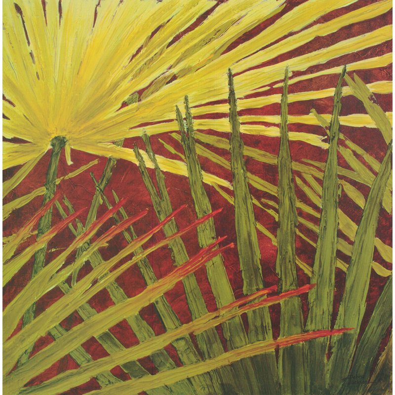Three Palms, Panel B, 20" H x 20" W
