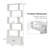 72'' H X 27.5'' W Niklaus Geometric Storage Bookcase-1212021299